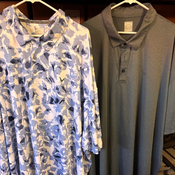 2 great condition mens 5XL Callaway Golf shirts - Picture 1 of 7
